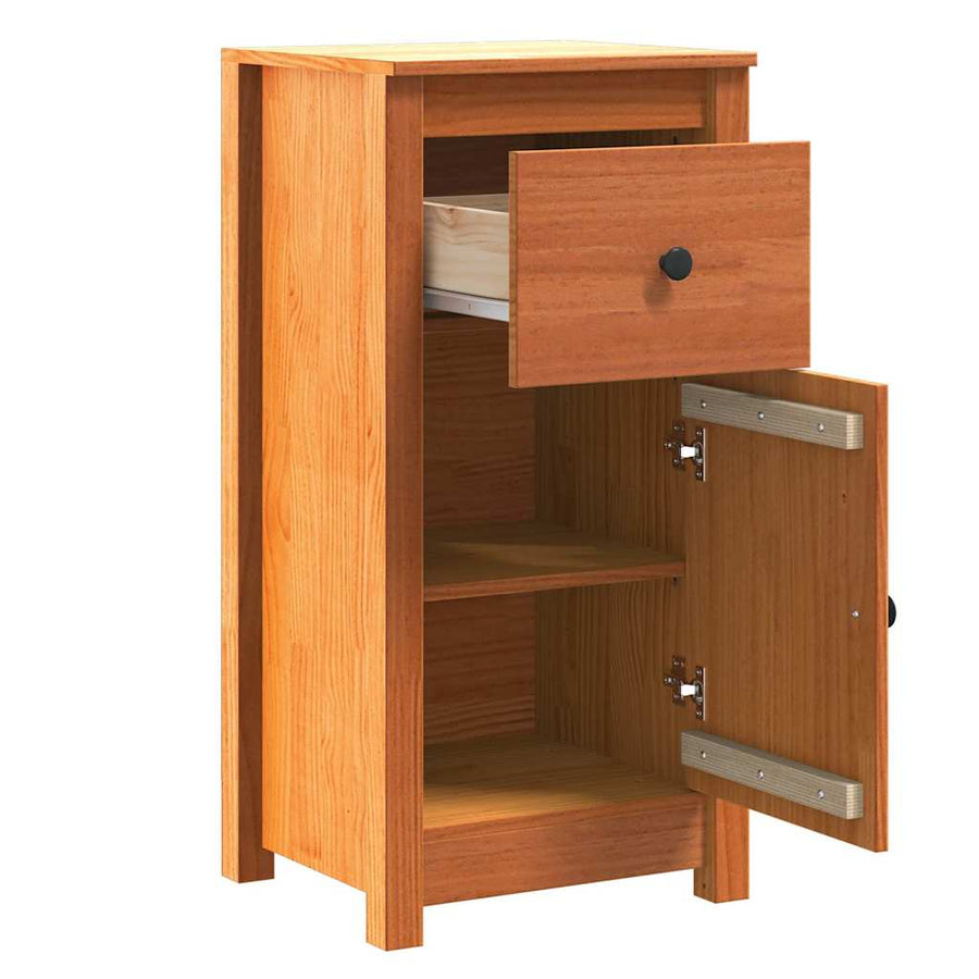 Dressoir 2 pcs Wasbruin 39 x 34,5 x 80 cm Massief grenenhout