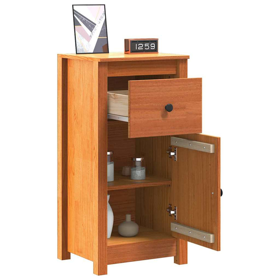 Dressoir 2 pcs Wasbruin 39 x 34,5 x 80 cm Massief grenenhout