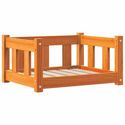 Hondenbed Wasbruin 55 x 45 x 28 cm Massief grenenhout