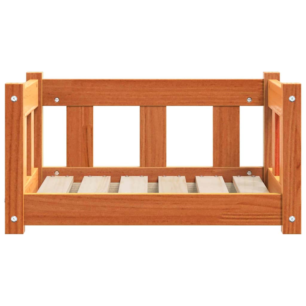 Hondenbed Wasbruin 55 x 45 x 28 cm Massief grenenhout
