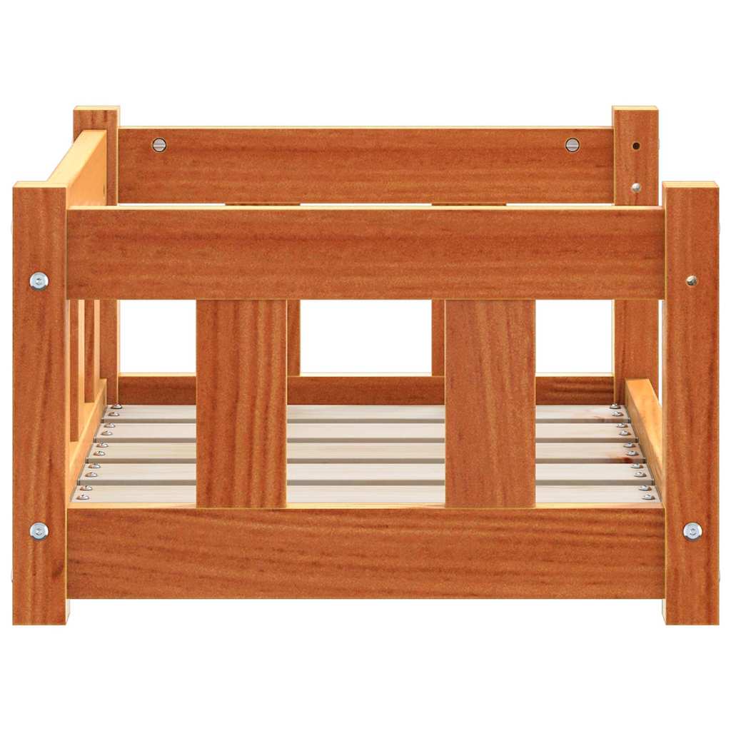 Hondenbed Wasbruin 55 x 45 x 28 cm Massief grenenhout