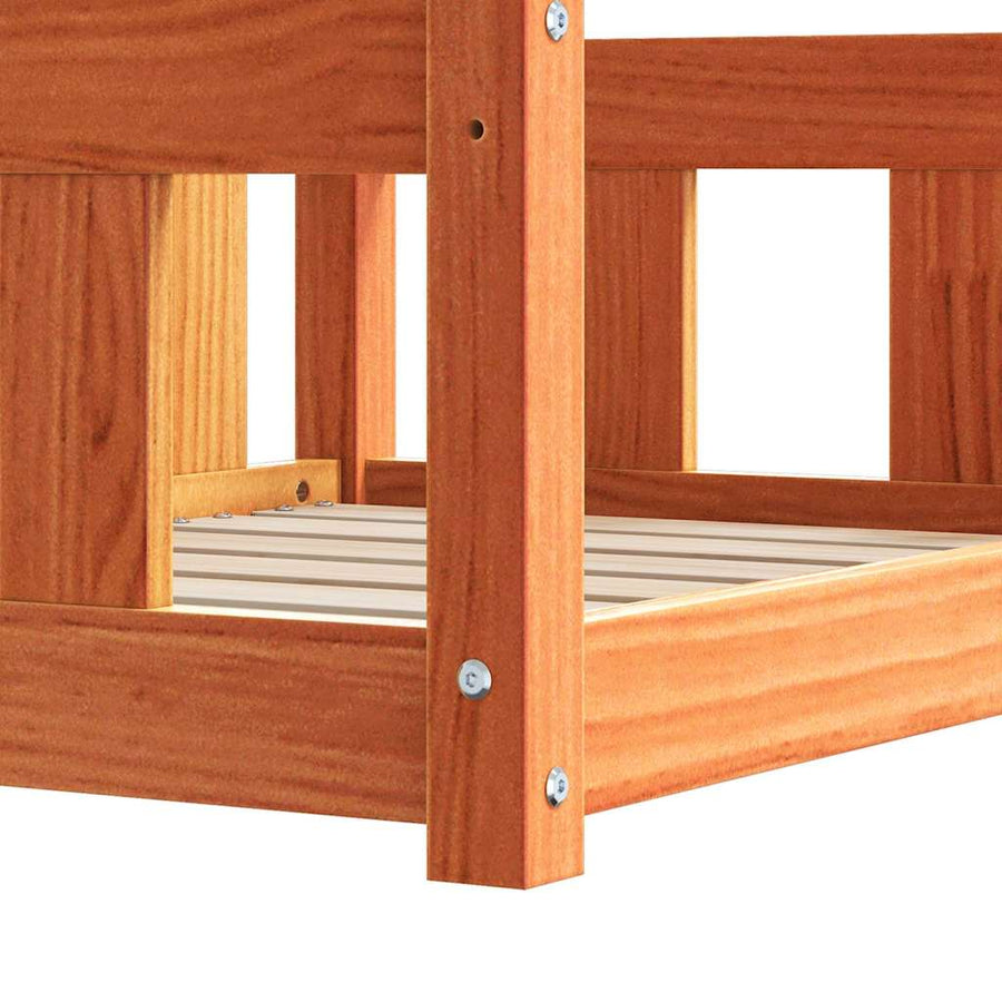 Hondenbed Wasbruin 65,5 x 50,5 x 28 cm Massief grenenhout
