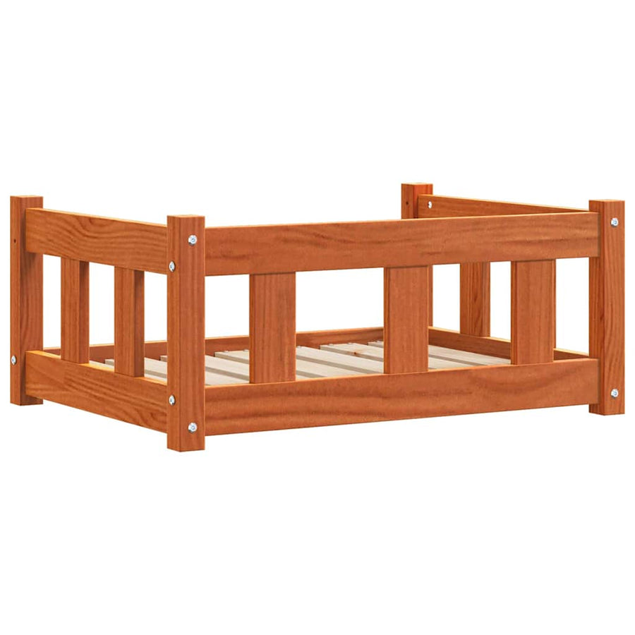 Hondenbed Wasbruin 65,5 x 50,5 x 28 cm Massief grenenhout