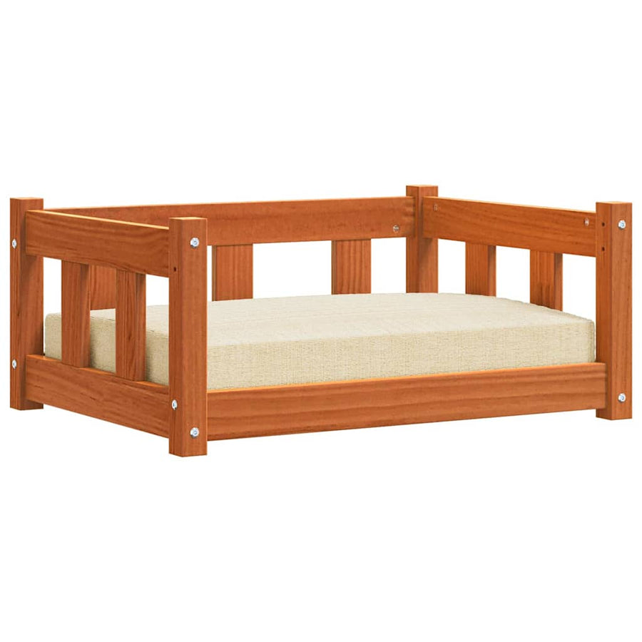 Hondenbed Wasbruin 65,5 x 50,5 x 28 cm Massief grenenhout