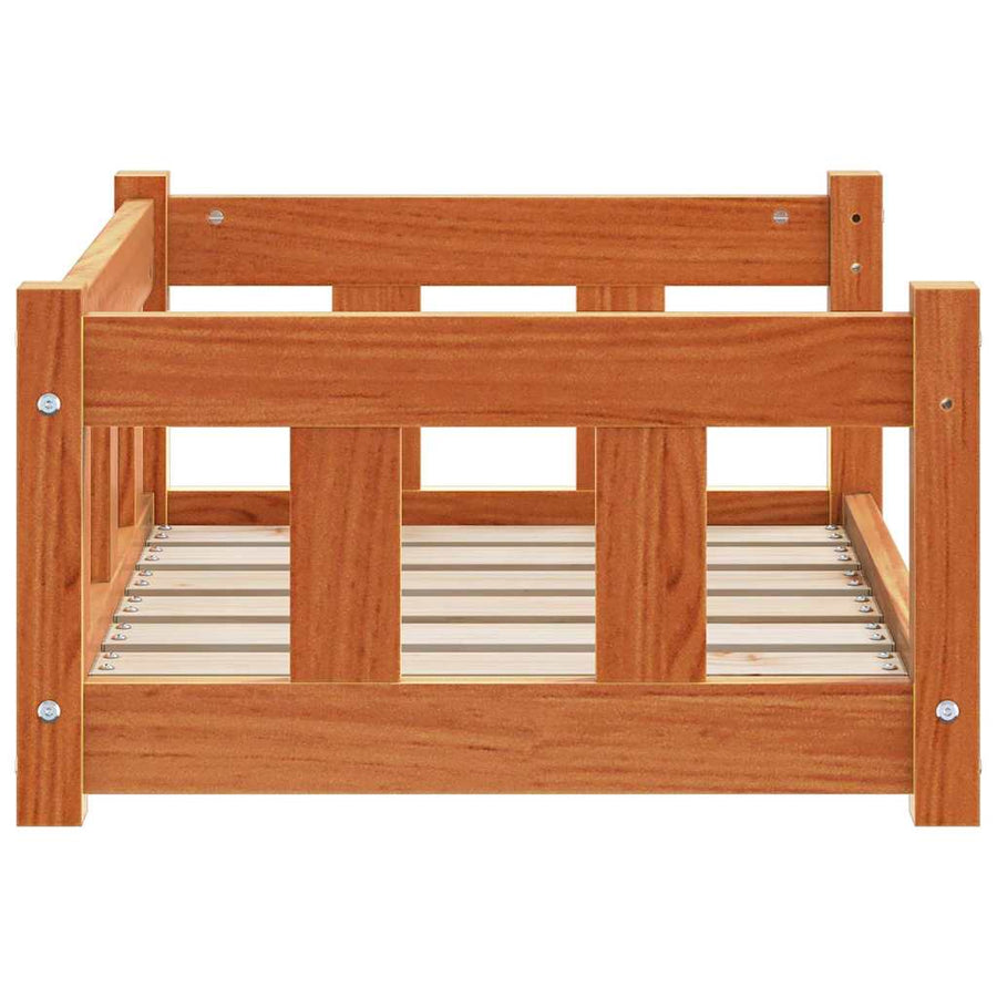 Hondenbed Wasbruin 65,5 x 50,5 x 28 cm Massief grenenhout
