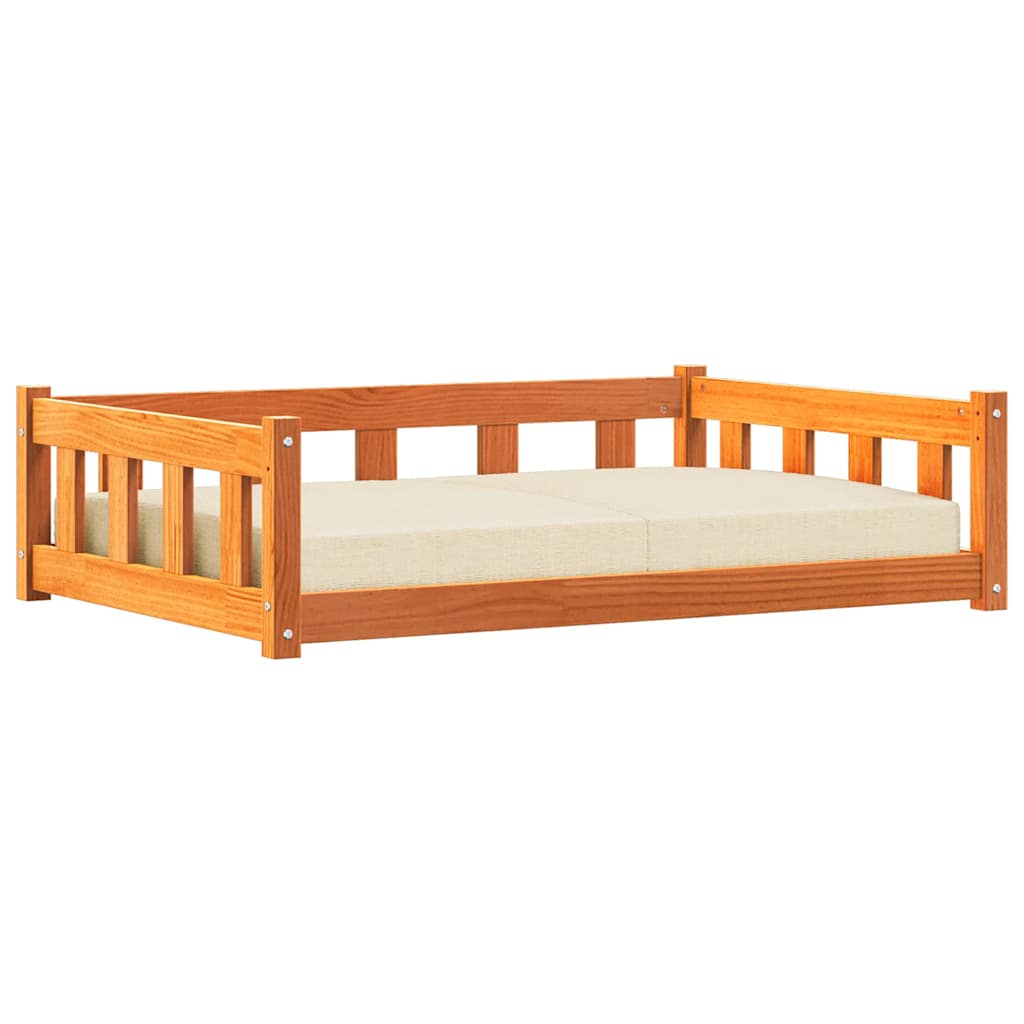 Hondenbed Wasbruin 55 x 45 x 28 cm Massief grenenhout