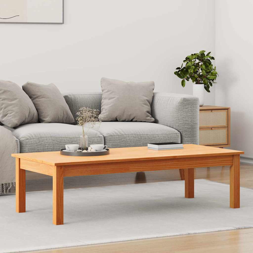 Salontafel Max Bruin 110 x 50 x 30 cm Massief grenenhout
