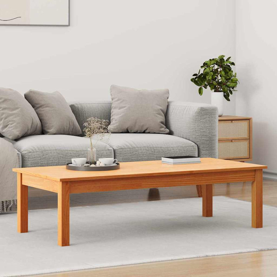 Salontafel Max Bruin 110 x 50 x 30 cm Massief grenenhout