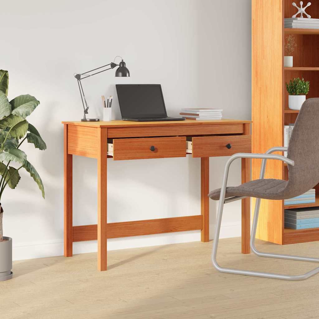 Bureau Chêne fumé 122 x 67 x 145 cm Bois d'ingénierie