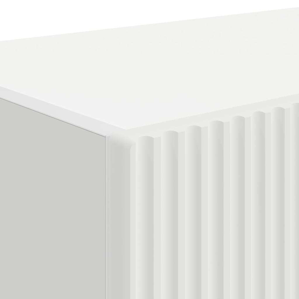 TV Wandkast Wandgemonteerd Wit 60 x 31 x 29.5 cm Bewerkt hout