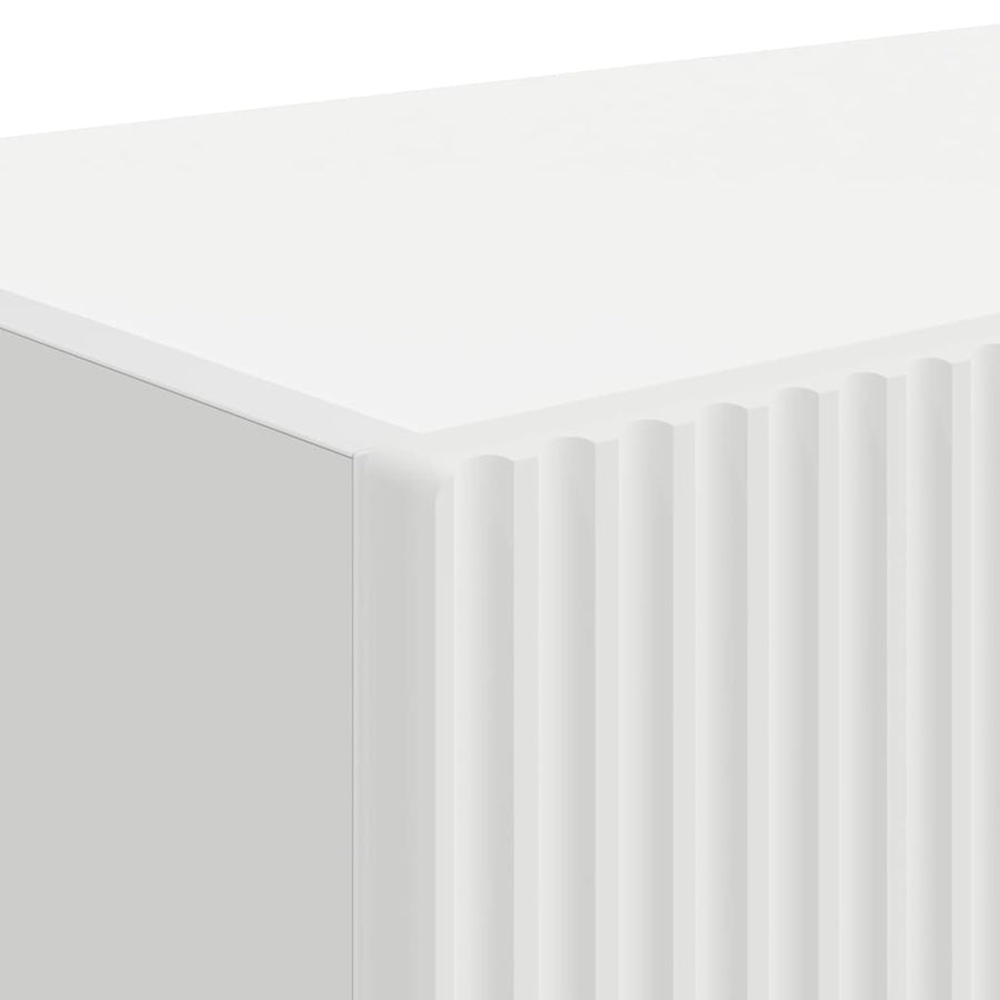 TV Wandkast Wandgemonteerd Wit 60 x 31 x 29.5 cm Bewerkt hout