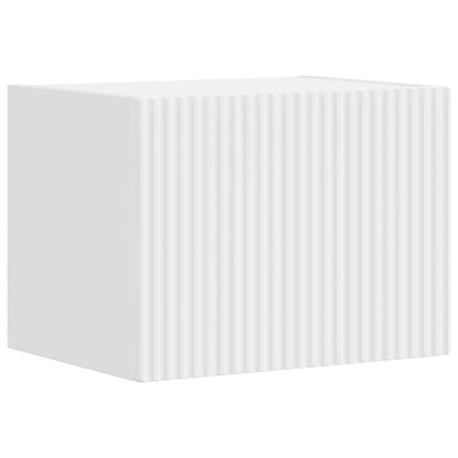 TV Wandkast Wandgemonteerd Wit 60 x 31 x 29.5 cm Bewerkt hout
