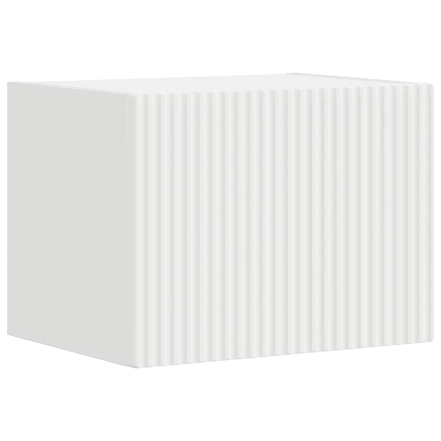 TV Wandkast Wandgemonteerd Wit 60 x 31 x 29.5 cm Bewerkt hout