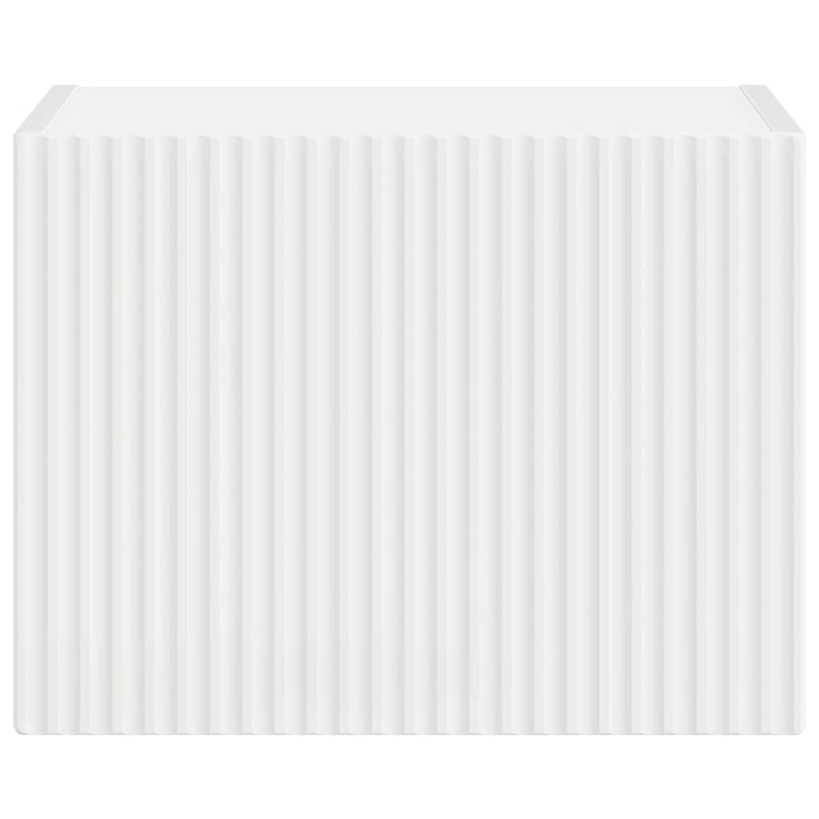 TV Wandkast Wandgemonteerd Wit 60 x 31 x 29.5 cm Bewerkt hout