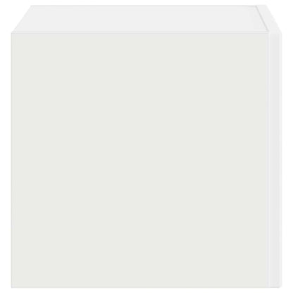 TV Wandkast Wandgemonteerd Wit 60 x 31 x 29.5 cm Bewerkt hout