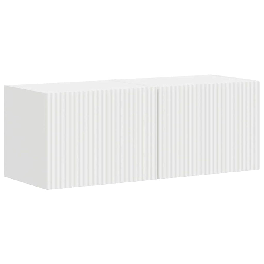 TV Wandkast 2 pcs Wit 60 x 31 x 29.5 cm Bewerkt hout