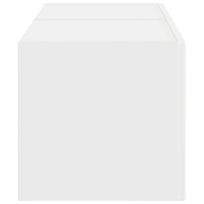 TV Wandkast 2 pcs Wit 60 x 31 x 29.5 cm Bewerkt hout