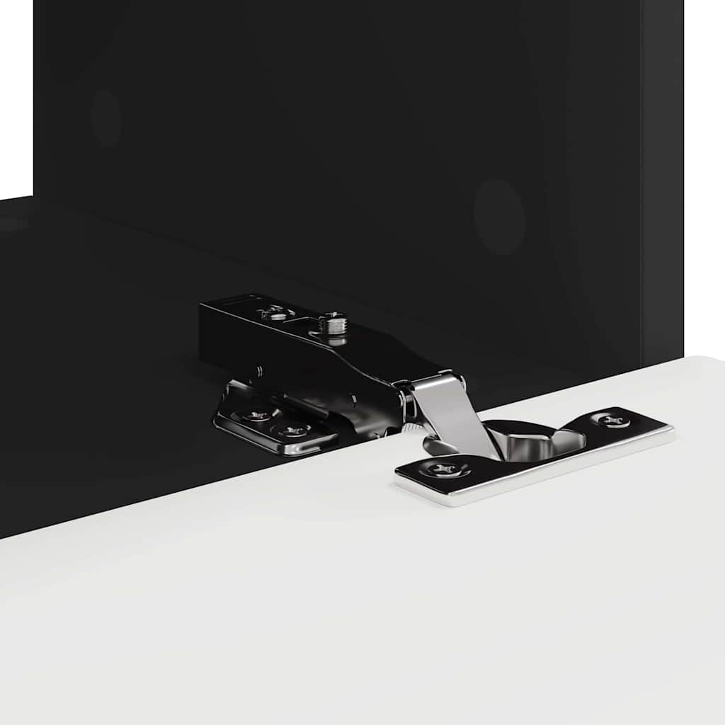 TV Wandkast Wandgemonteerd Zwart 60 x 31 x 29.5 cm Bewerkt hout