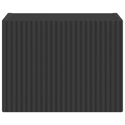 TV Wandkast Wandgemonteerd Zwart 60 x 31 x 29.5 cm Bewerkt hout