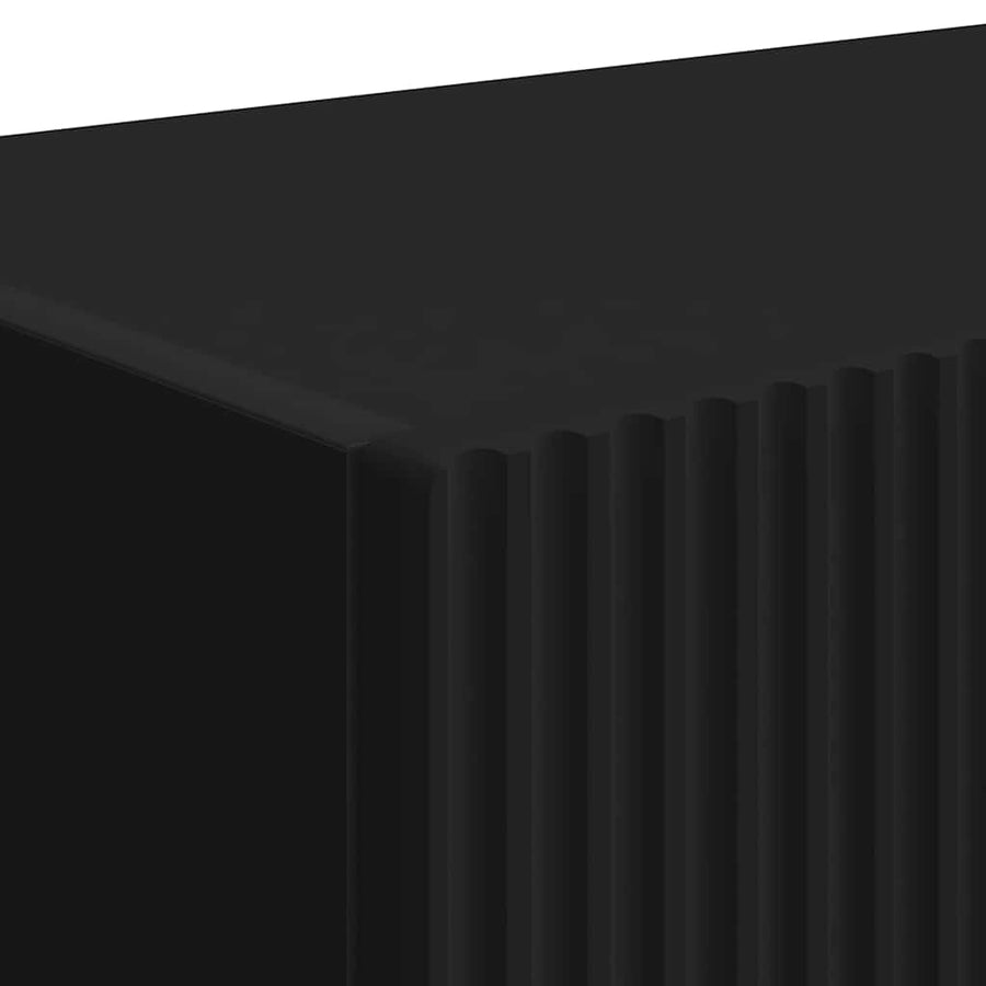 TV Wandkast 2 pcs Zwart 60 x 31 x 29.5 cm Bewerkt hout