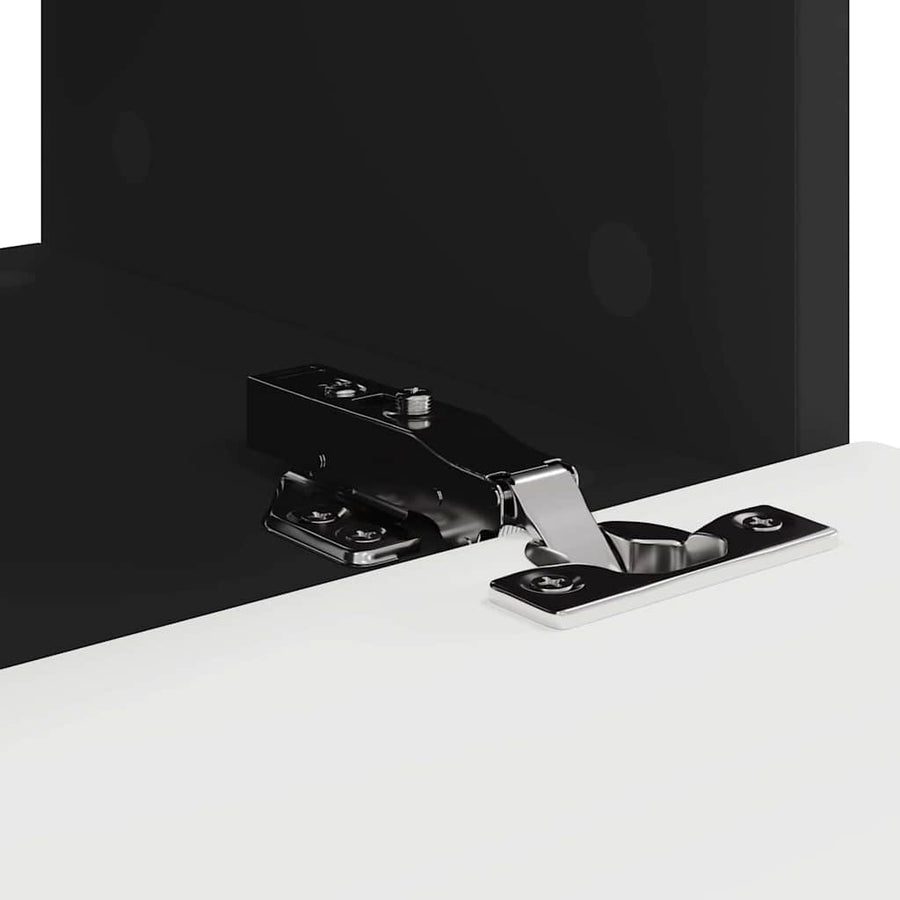 TV Wandkast 2 pcs Zwart 60 x 31 x 29.5 cm Bewerkt hout