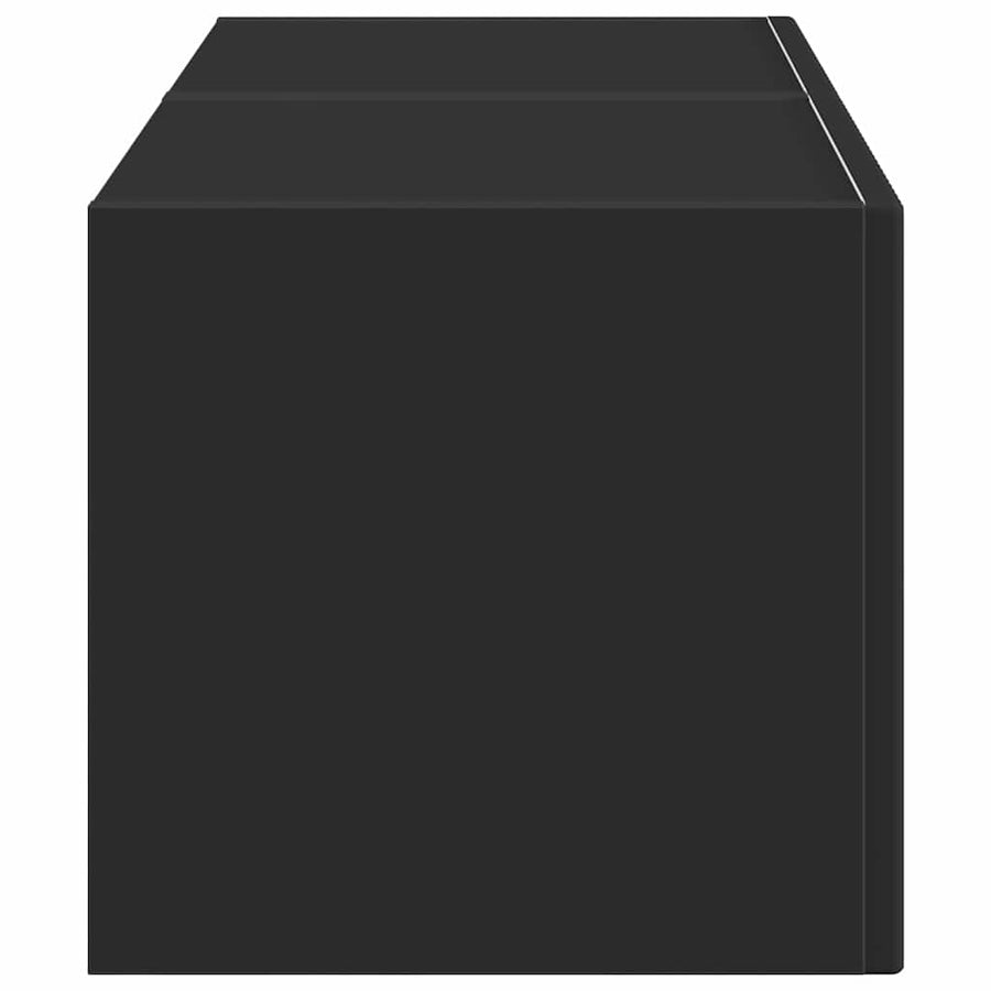 TV Wandkast 2 pcs Zwart 60 x 31 x 29.5 cm Bewerkt hout