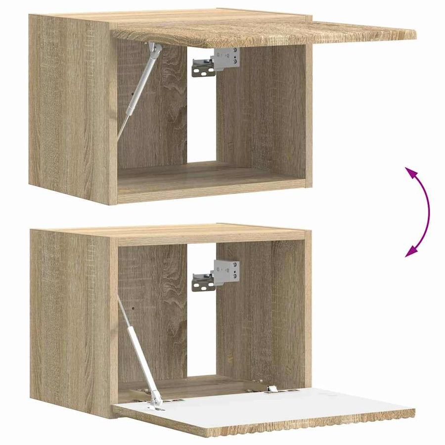 TV Wandkast Sonoma 60 x 31 x 29.5 cm Bewerkt hout