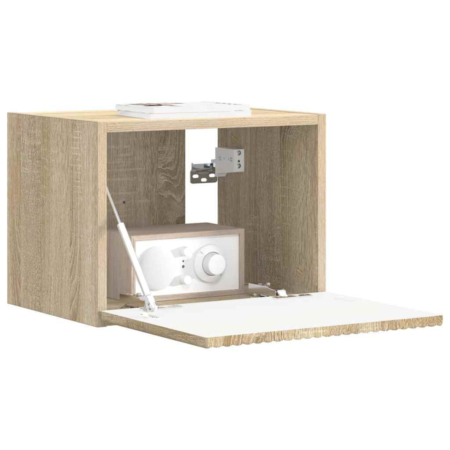 TV Wandkast Sonoma 60 x 31 x 29.5 cm Bewerkt hout