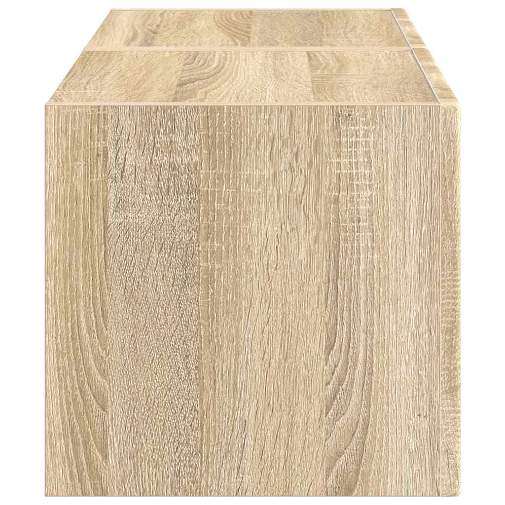 TV Wandkast 2 pcs Sonoma 60 x 31 x 29.5 cm Bewerkt hout