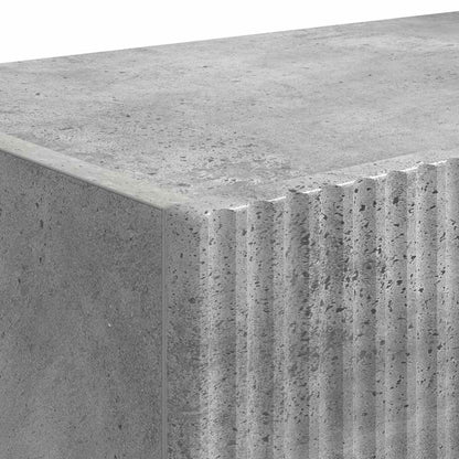 TV Wandkast Wandgemonteerd Beton 60 x 31 x 29.5 cm Bewerkt hout