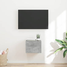 TV Wandkast Wandgemonteerd Beton 60 x 31 x 29.5 cm Bewerkt hout