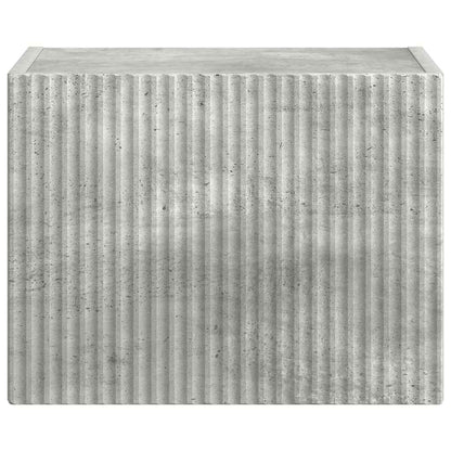 TV Wandkast Wandgemonteerd Beton 60 x 31 x 29.5 cm Bewerkt hout