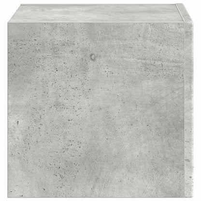 TV Wandkast Wandgemonteerd Beton 60 x 31 x 29.5 cm Bewerkt hout