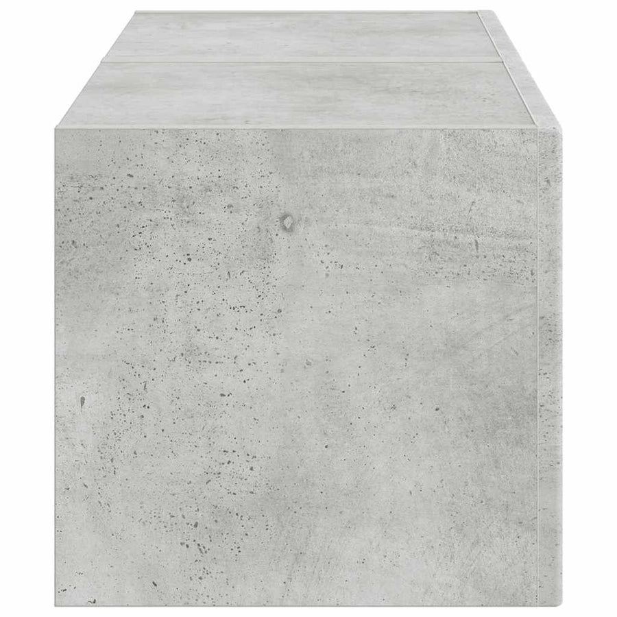 TV Wandkast 2 pcs Beton 60 x 31 x 29.5 cm Bewerkt hout