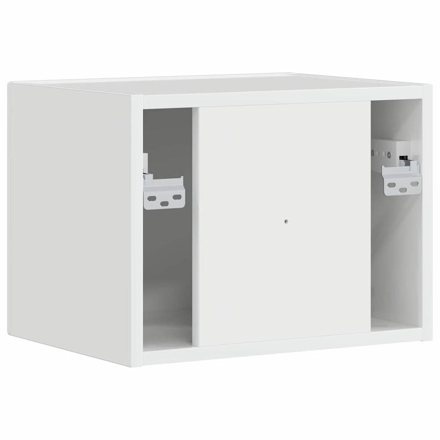 TV Wandkast Glanzend Wit 60 x 31 x 29.5 cm Bewerkt hout