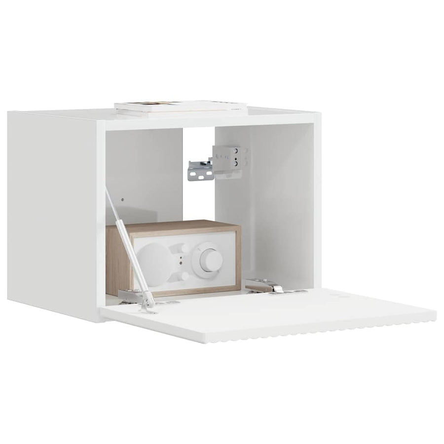TV Wandkast Glanzend Wit 60 x 31 x 29.5 cm Bewerkt hout