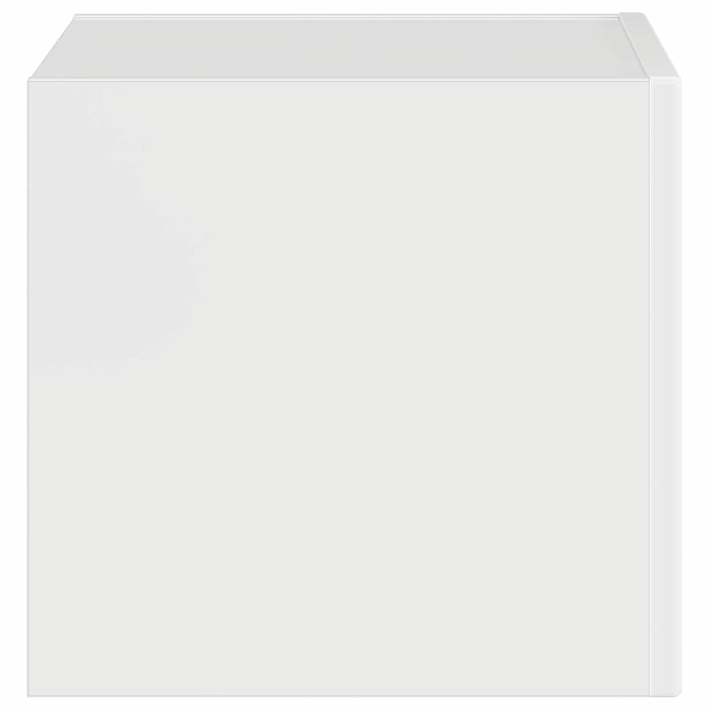 TV Wandkast Glanzend Wit 60 x 31 x 29.5 cm Bewerkt hout