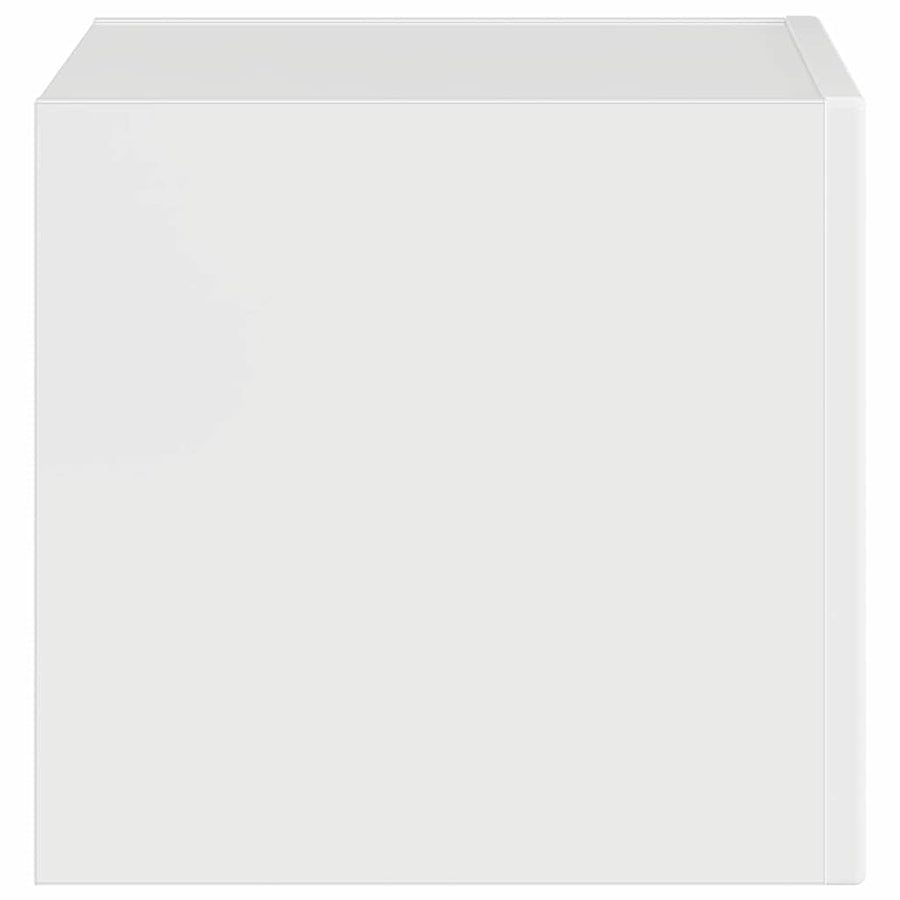 TV Wandkast Glanzend Wit 60 x 31 x 29.5 cm Bewerkt hout