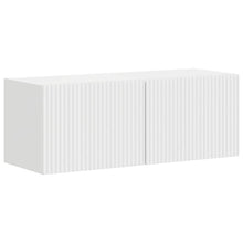 TV Wandkast 2 pcs Glanzend Wit 60 x 31 x 29.5 cm Bewerkt hout