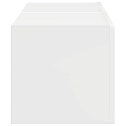 TV Wandkast 2 pcs Glanzend Wit 60 x 31 x 29.5 cm Bewerkt hout