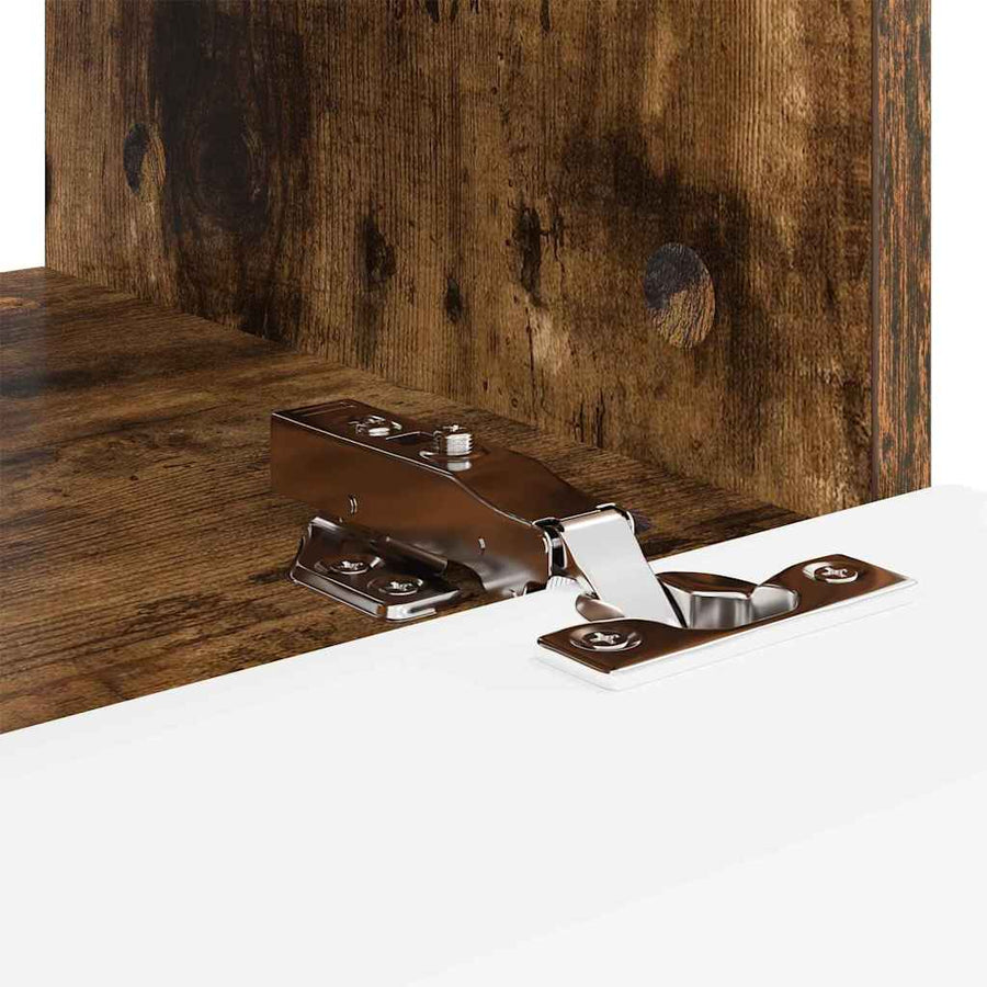 TV Wandkast Gerookt eiken 60 x 31 x 29.5 cm Bewerkt hout