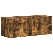 TV Wandkast 2 pcs Gerookt eiken 60 x 31 x 29.5 cm Bewerkt hout