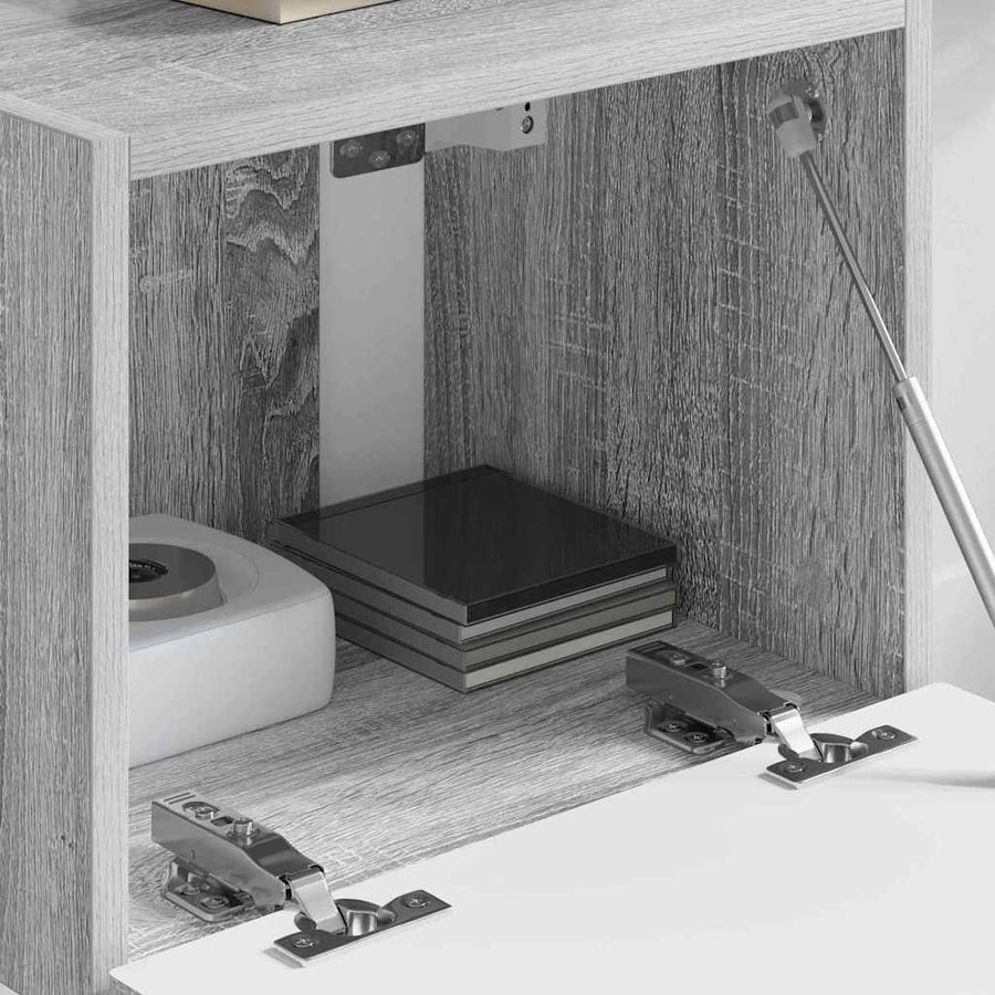 TV Wandkast Grijs Sonoma 60 x 31 x 29.5 cm Bewerkt hout