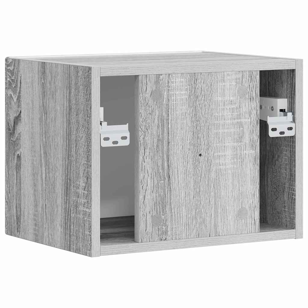TV Wandkast Grijs Sonoma 60 x 31 x 29.5 cm Bewerkt hout