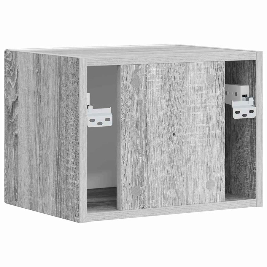 TV Wandkast Grijs Sonoma 60 x 31 x 29.5 cm Bewerkt hout