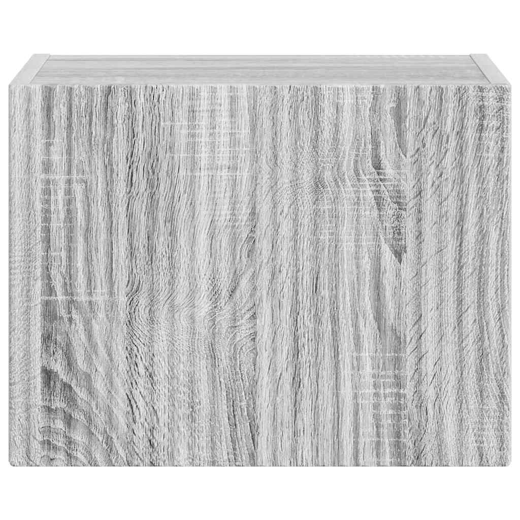 TV Wandkast Grijs Sonoma 60 x 31 x 29.5 cm Bewerkt hout