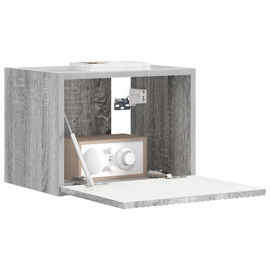 TV Wandkast Grijs Sonoma 60 x 31 x 29.5 cm Bewerkt hout