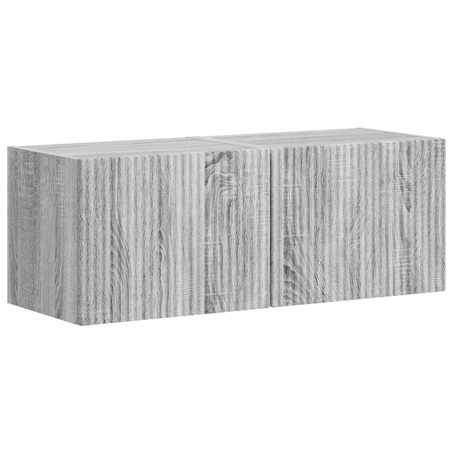 TV Wandkast 2 pcs Grijs Sonoma 60 x 31 x 29.5 cm Bewerkt hout