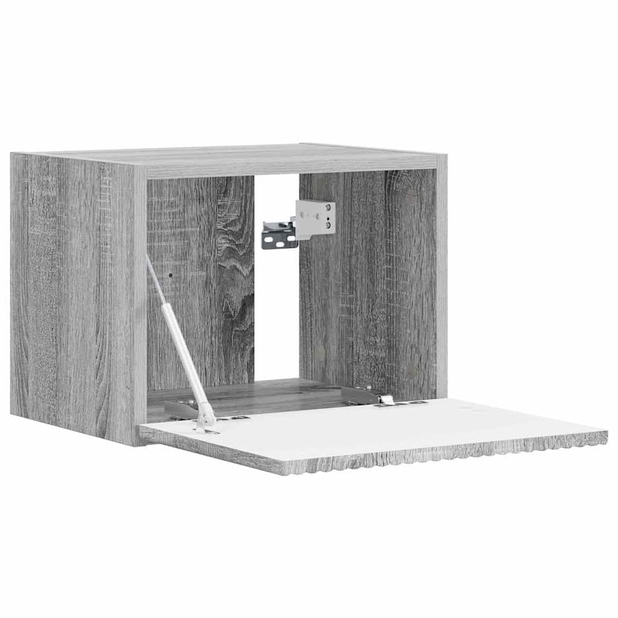 TV Wandkast 2 pcs Grijs Sonoma 60 x 31 x 29.5 cm Bewerkt hout
