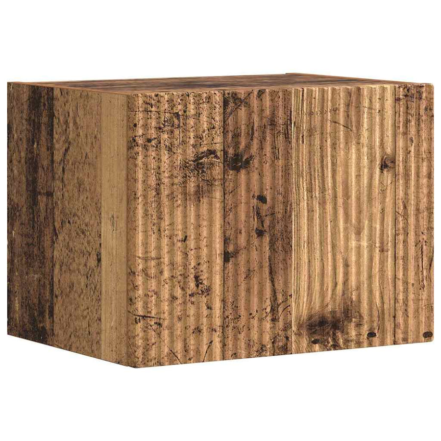 TV Wandkast Oud Hout 60 x 31 x 29.5 cm Bewerkt hout